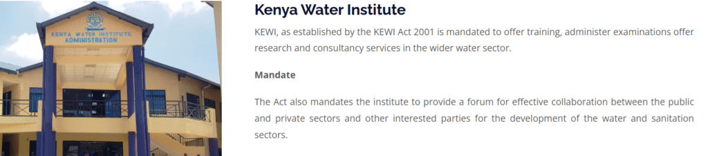 kenya water institute