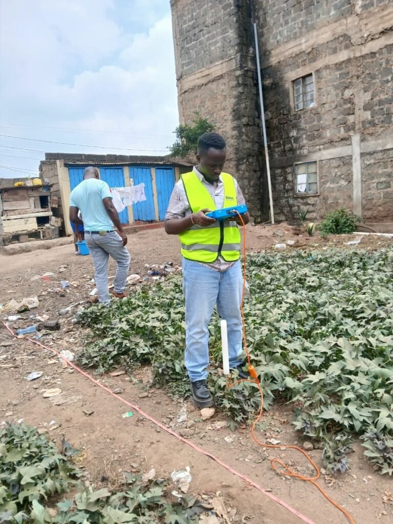 conducting hydrogeological survey in Ruiru