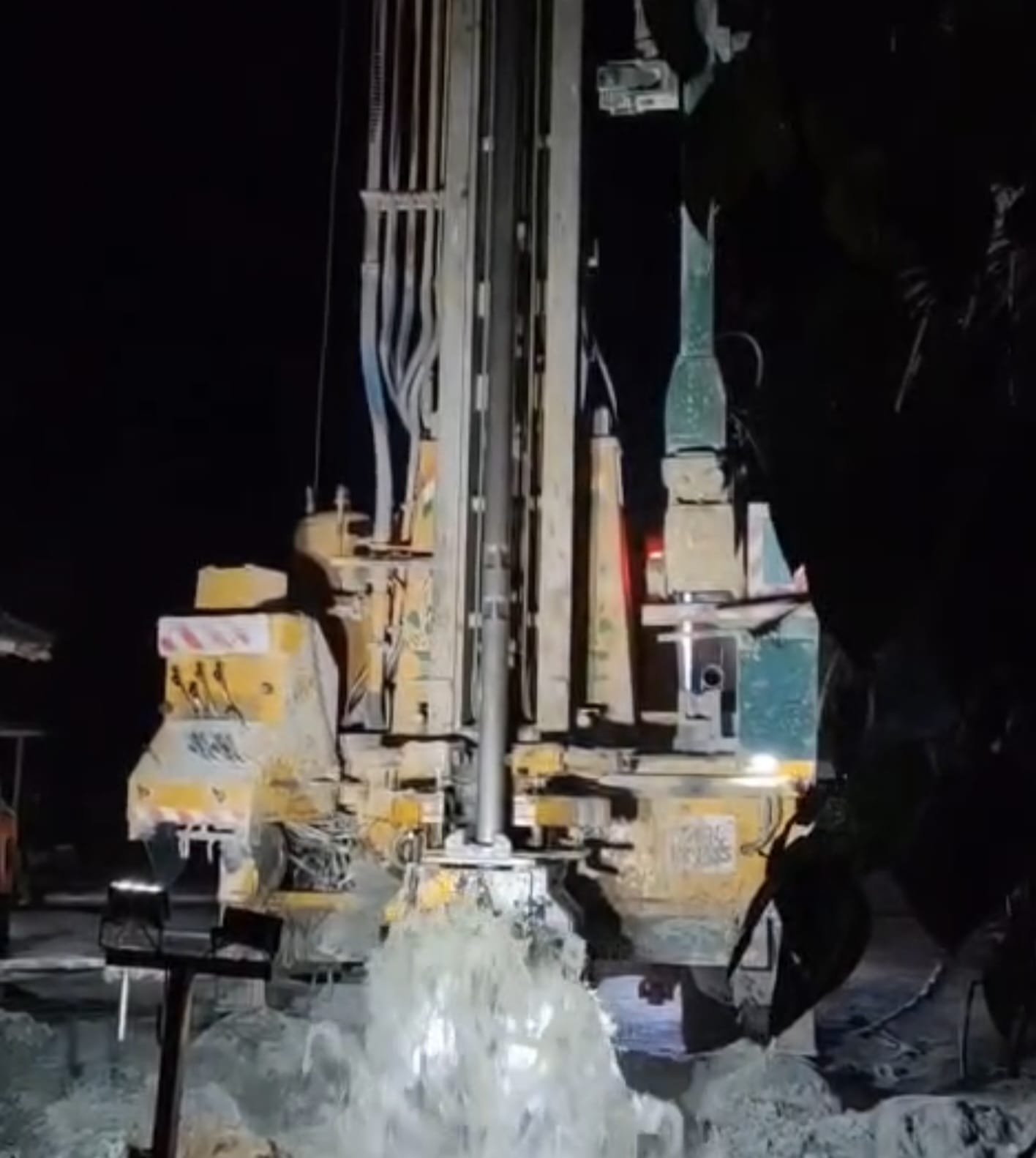Bonvic Drilling rig drilling a borehole on a client's land in Kenya